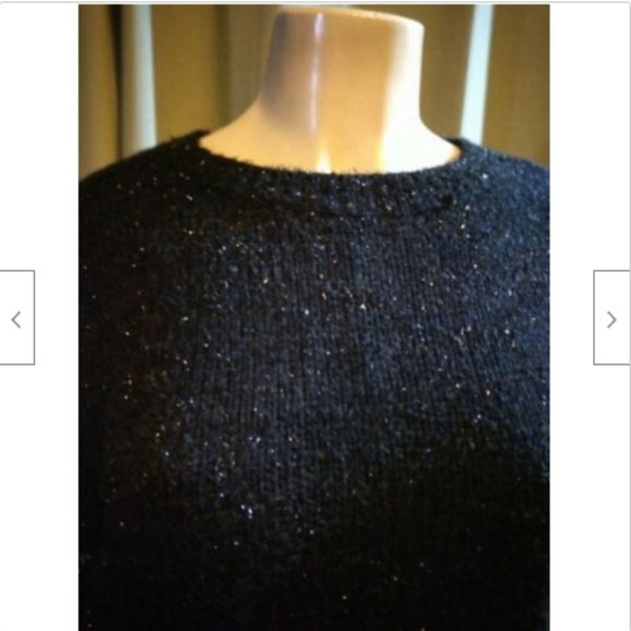 Wild Fable Women's Sweater Tinsel Black Crew Neck Size M - Picture 2 of 8